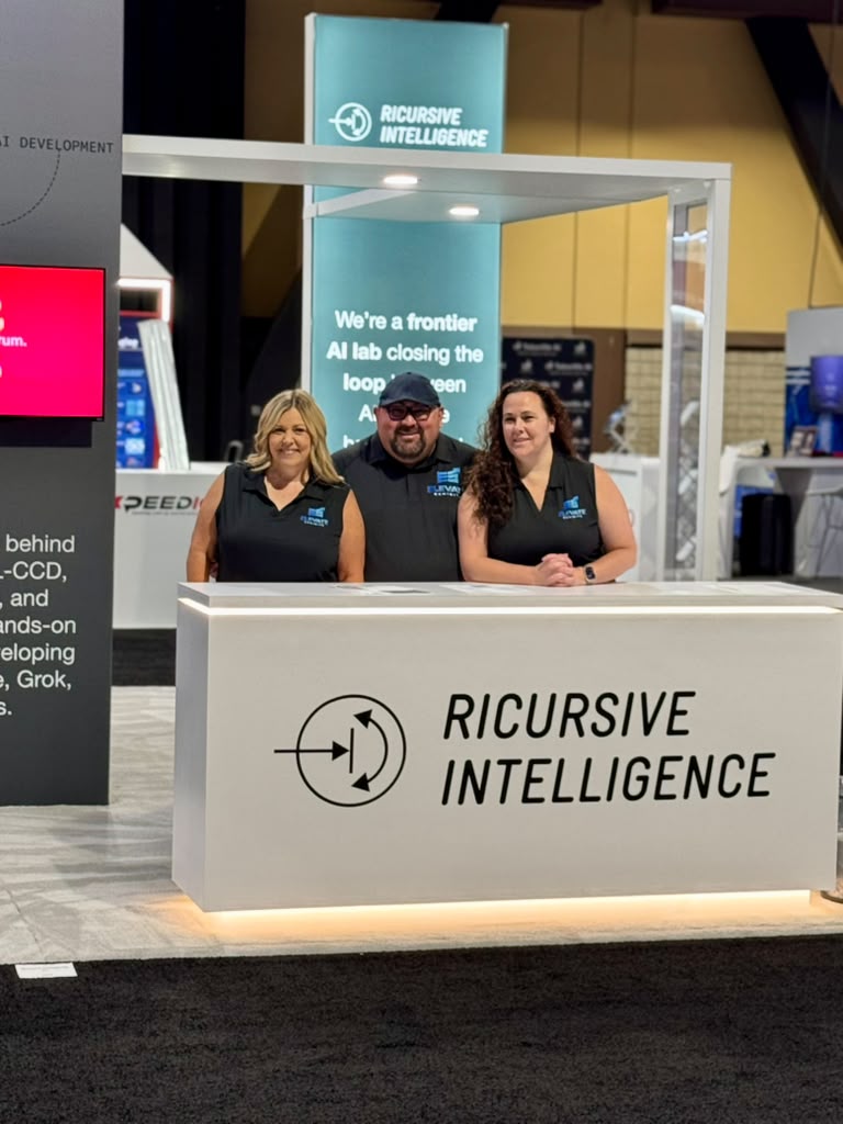 Elevate Exhibits team members on-site at DAC 2026 trade show event, overseeing booth installation, setup, and client support services.