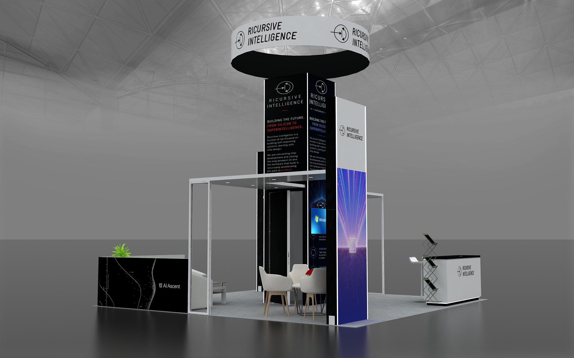Exhibit hall floor plan and layout render for DAC 2026 trade show booth design by Elevate Exhibits